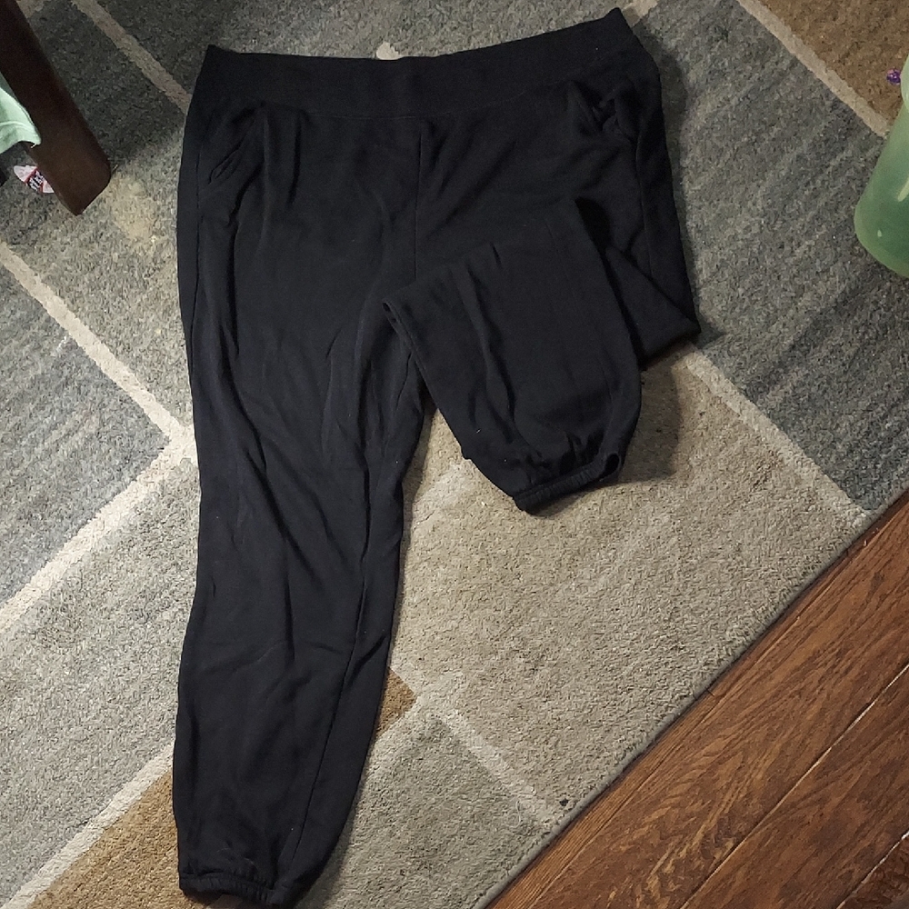 Athletic Works Black Pants - Sweatpants